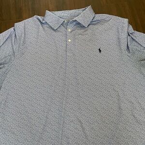 Blue and white polo by Ralph Lauren